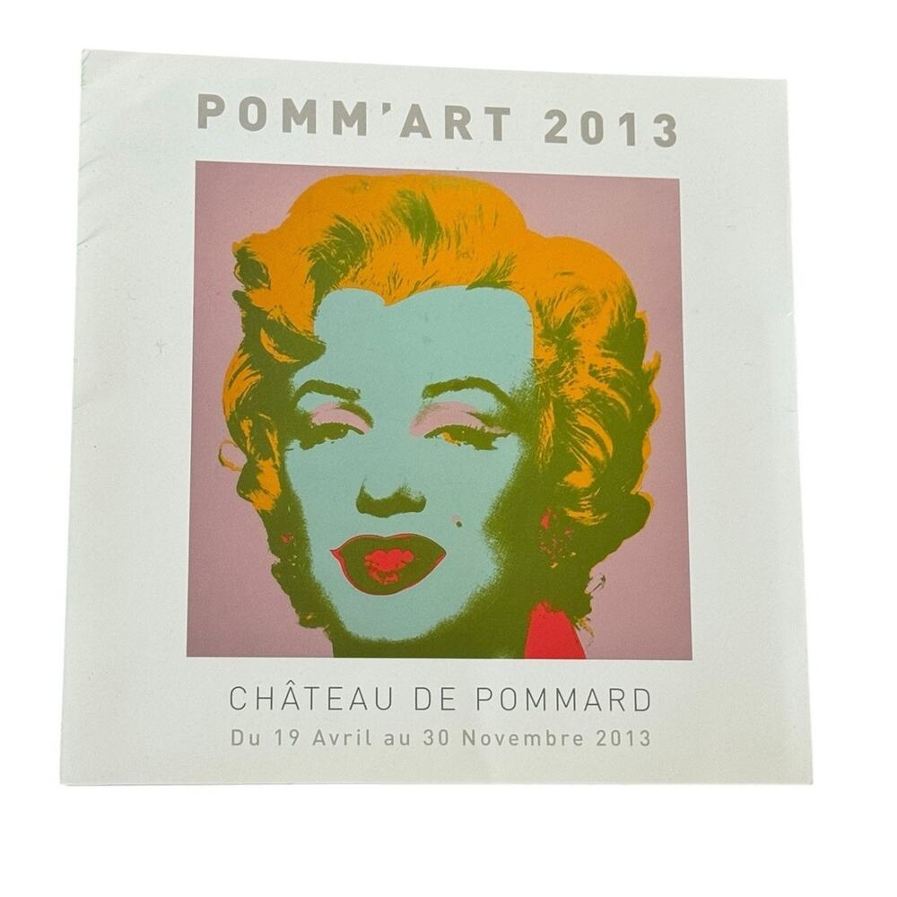 Pomm’Art 2013 Château de Pommard Exhibition Brochure Galeries Bartoux Warhol Lic